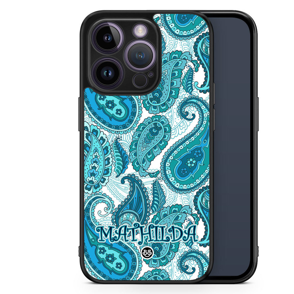 iPhone 14 Pro Custom Case - Paisley Name