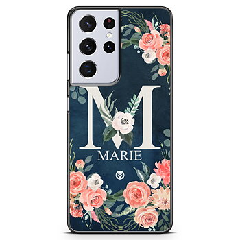 Samsung Galaxy S21 Ultra Custom Case - Monogram Name