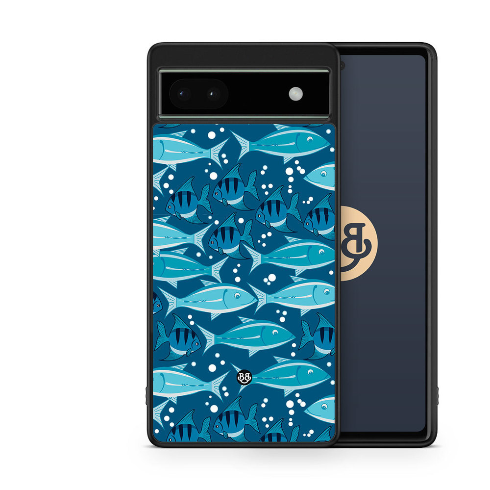Google Pixel 6a Case - Fish Pattern