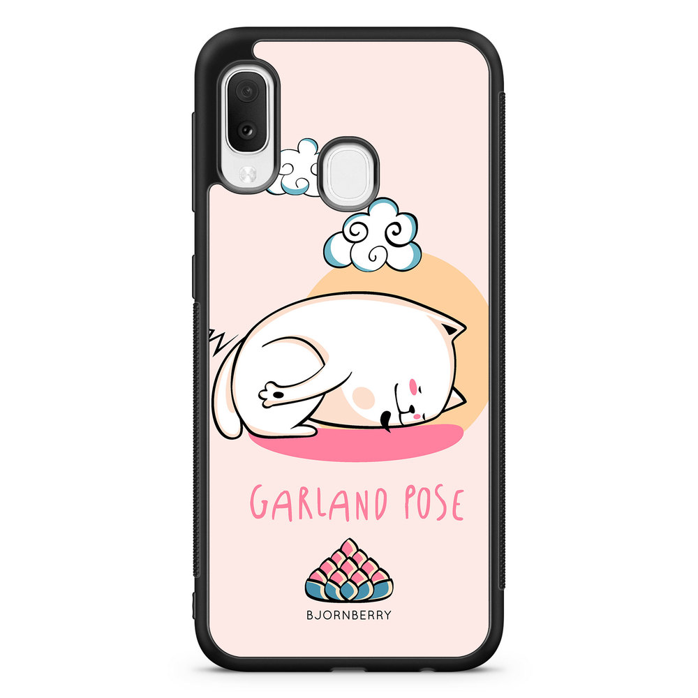 Samsung Galaxy A20e Case - Yoga Cat Garland