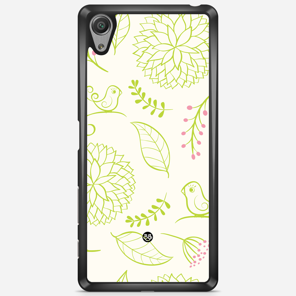 Sony Xperia X Performance Case - Green Floral
