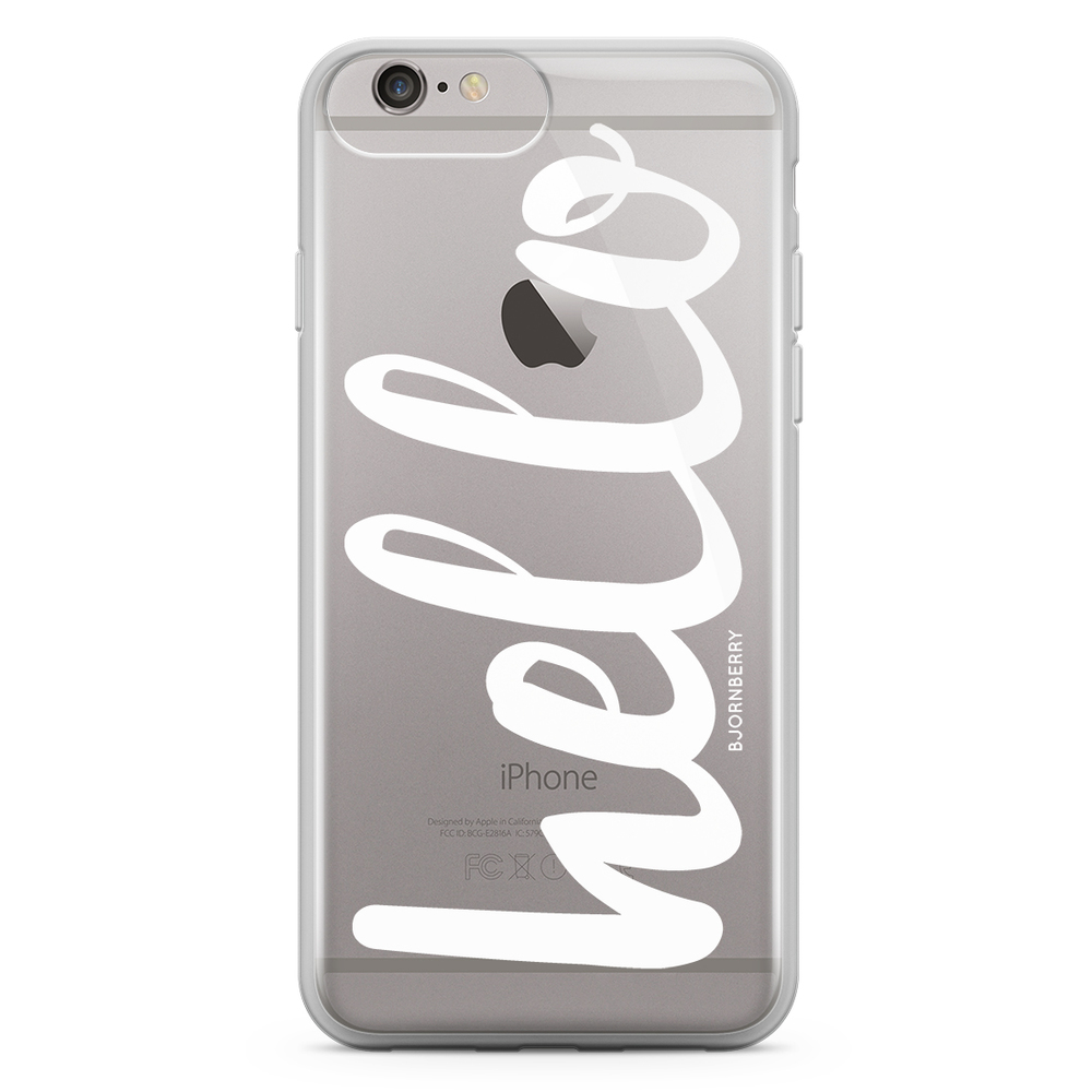 iPhone 6 Plus/6s Plus Fashion Case - Hello White