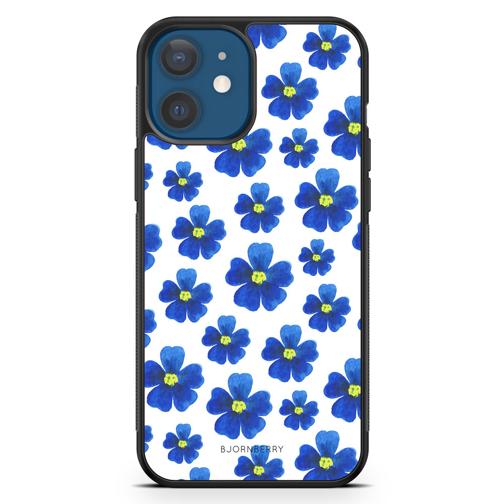 iPhone 12 Mini Case - Blue Flowers