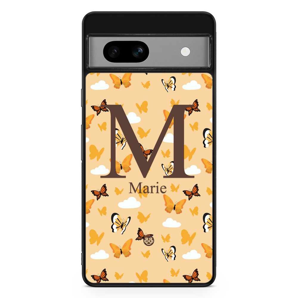 Google Pixel 7a Custom Case - AWAKEN - Orange Butterfly
