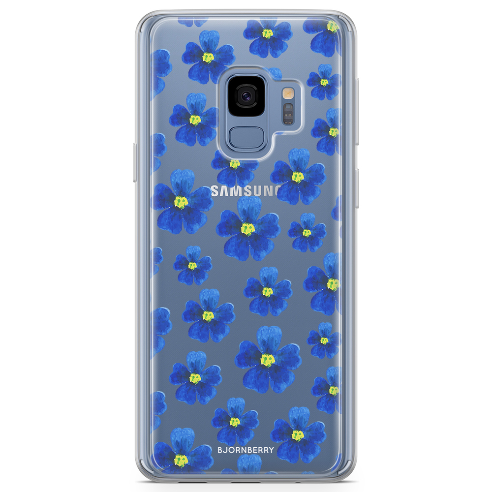 Samsung Galaxy S9 Fashion Case - Blue Flowers