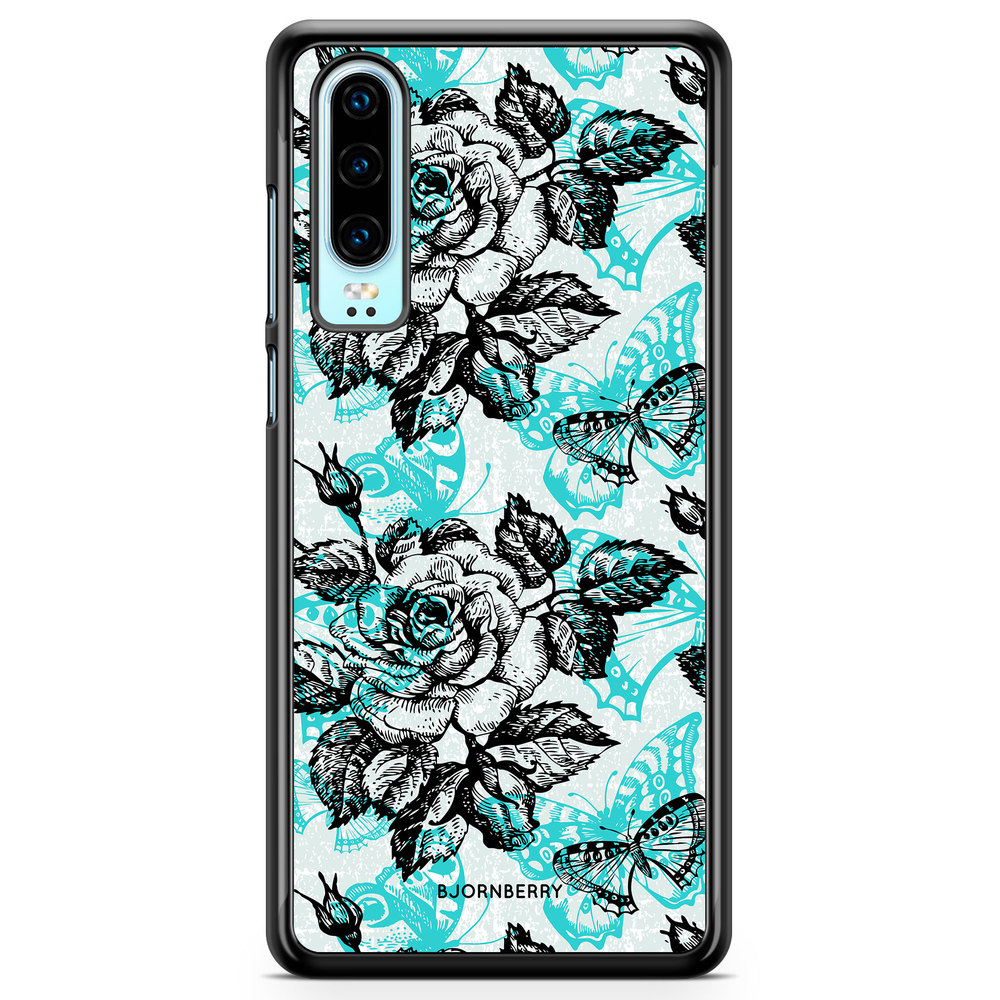 Huawei P30 Case - Roses & Butterflies