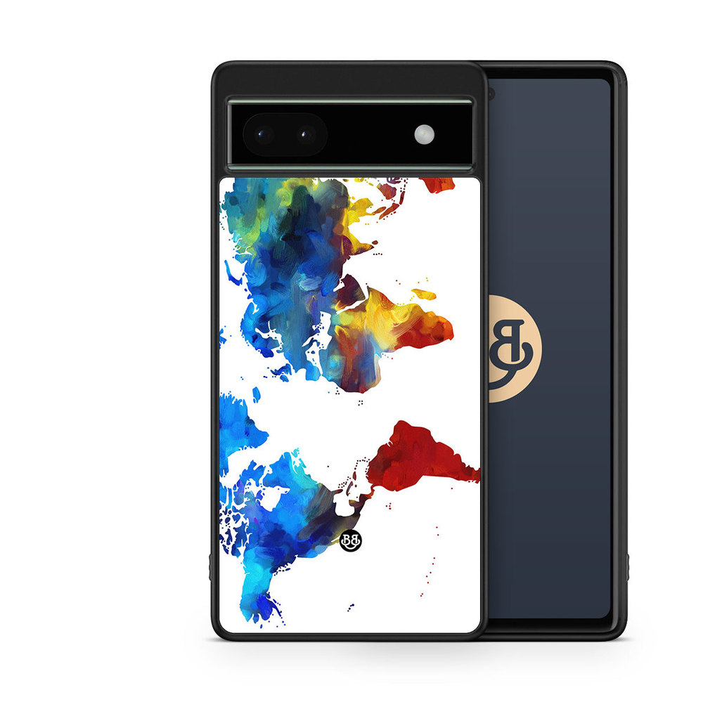 Google Pixel 6a Case - World Map