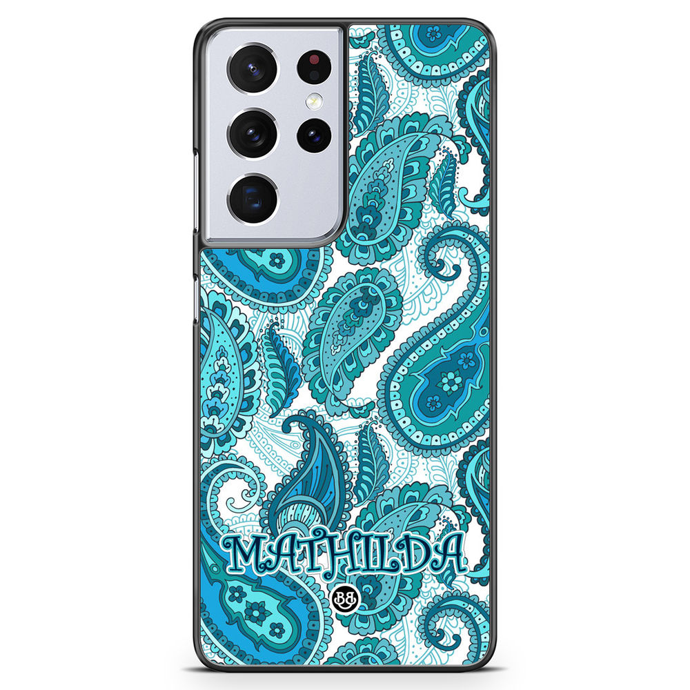 Samsung Galaxy S21 Ultra Custom Case - Paisley Name