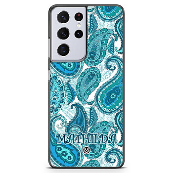 Samsung Galaxy S21 Ultra Custom Case - Paisley Name