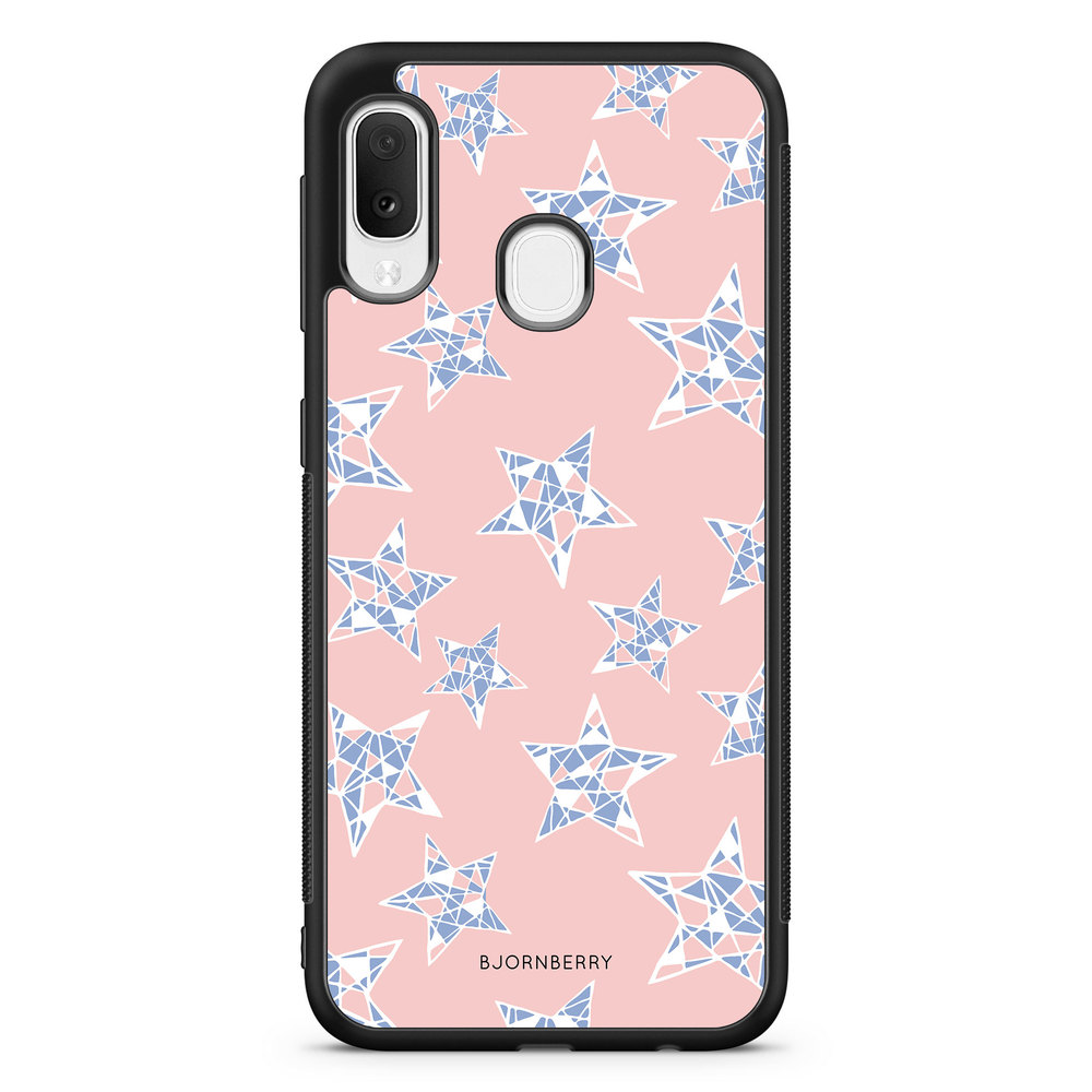 Samsung Galaxy A20e Case - Rose Quartz Stars