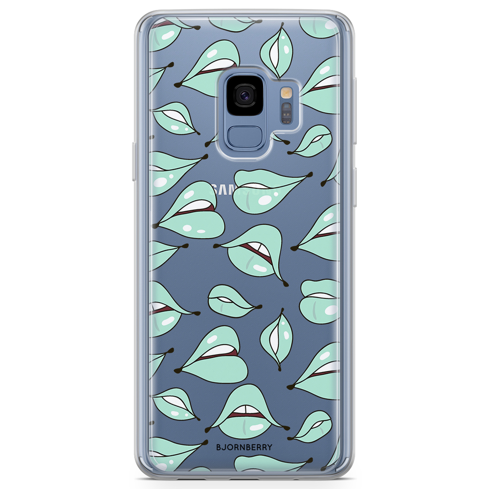 Samsung Galaxy S9 Fashion Case - Green Lips