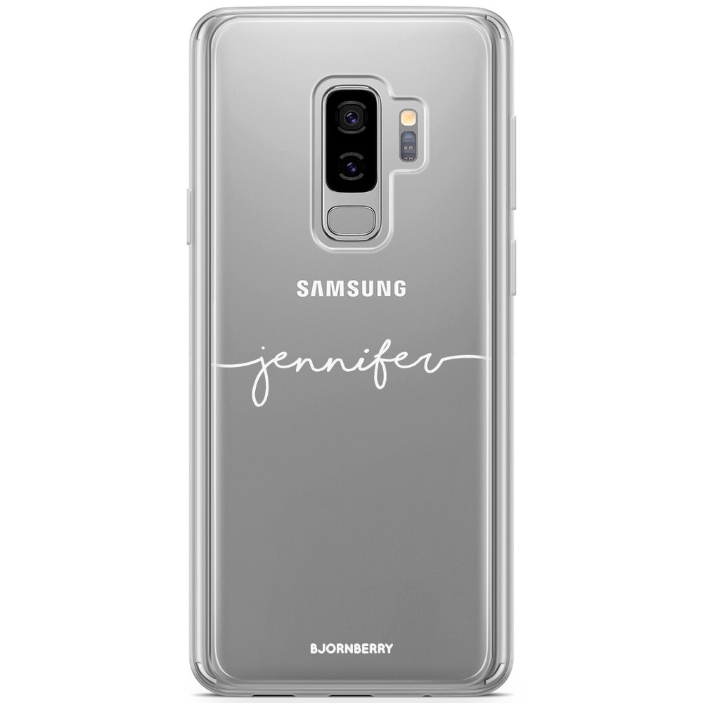 Samsung Galaxy S9 Plus Case Fashion Custom - Name White