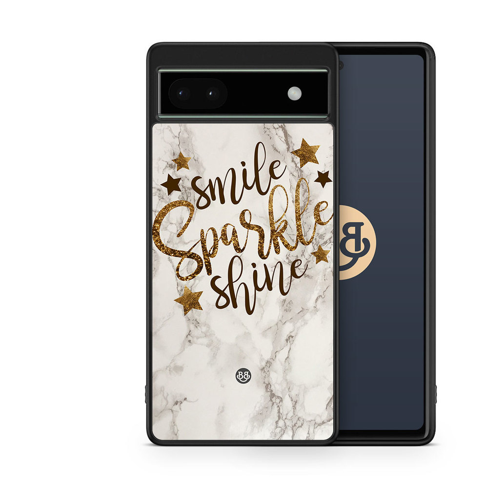 Google Pixel 6a Case - Smile,Sparkle,Shine