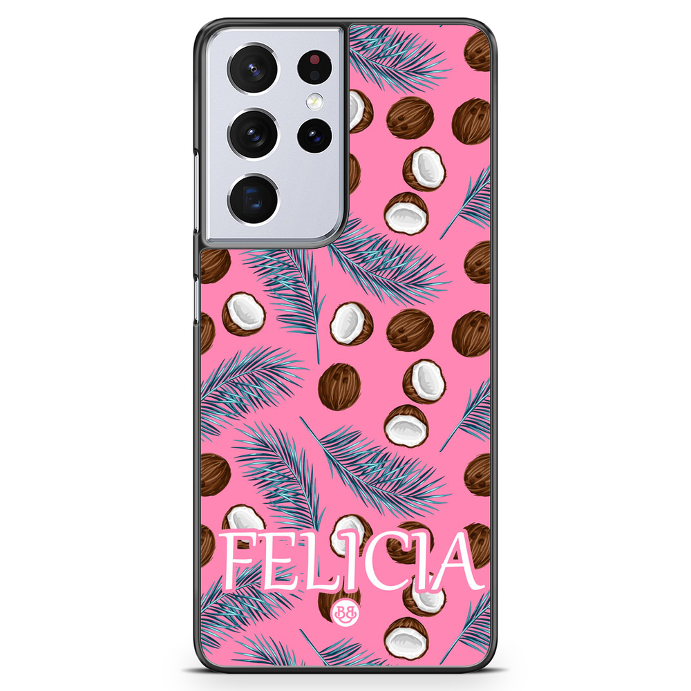 Samsung Galaxy S21 Ultra Custom Case - Tropical Name