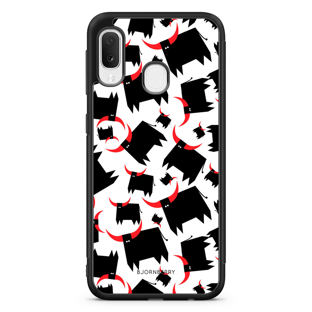 Samsung Galaxy A20e Case - Bull Red Horns