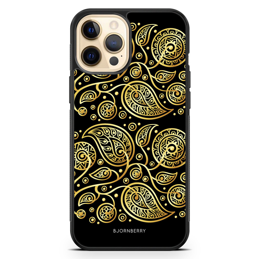 iPhone 12 Pro Max Case - Gold Flowers