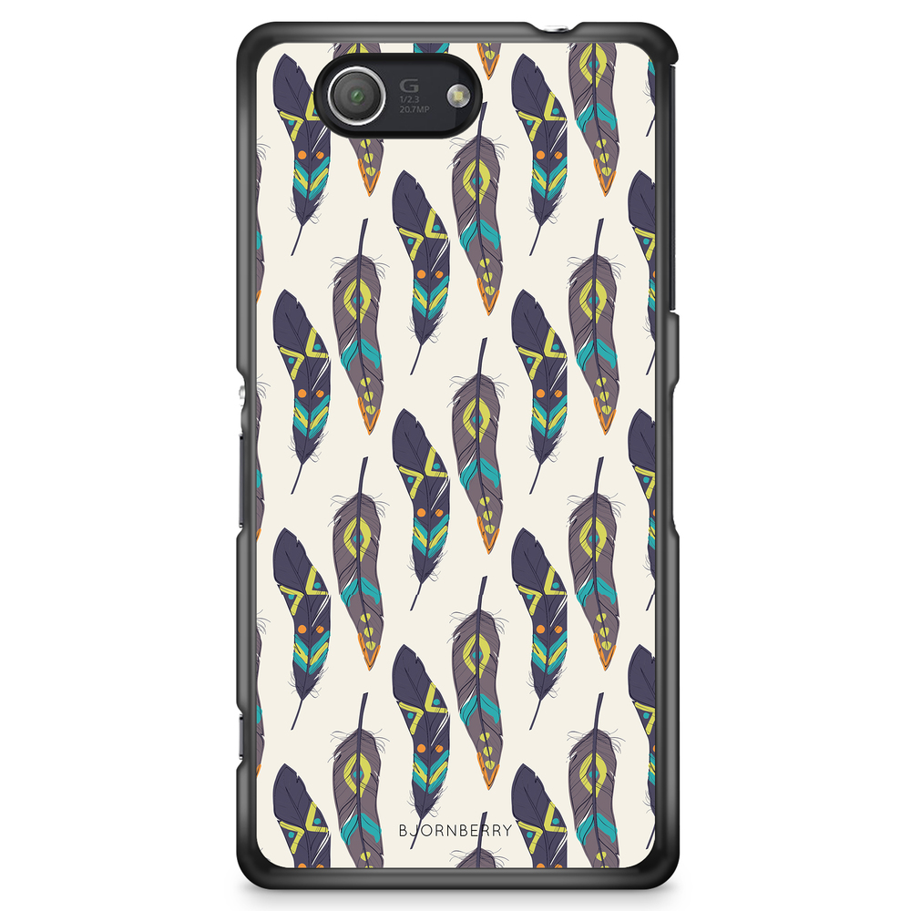 Sony Xperia Z3 Compact Case - Ethnic Feathers