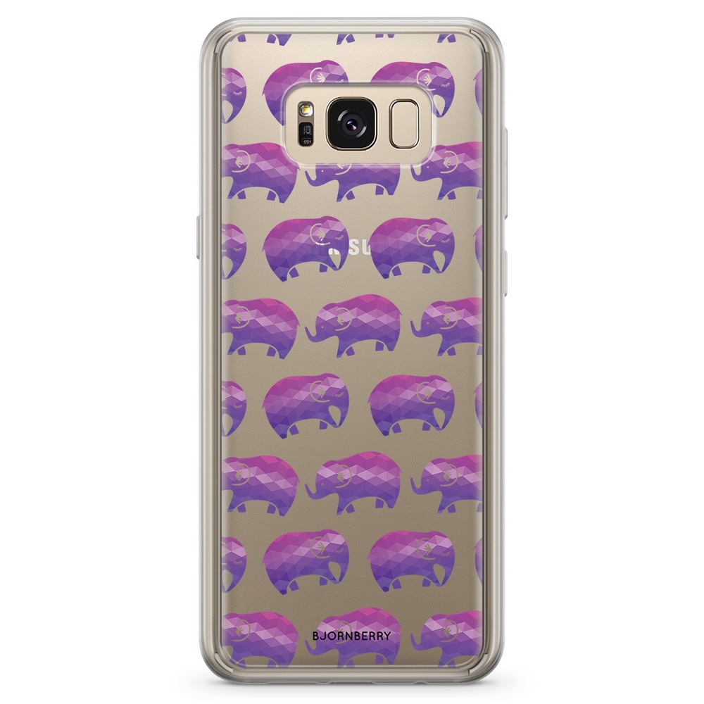 Samsung Galaxy S8 Plus Fashion Case - Purple Elephant