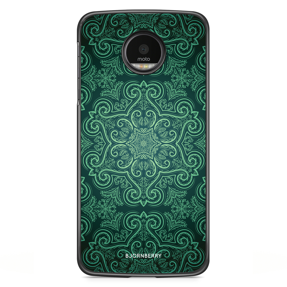 Motorola Moto G5S Plus Case - Green Retro Pattern