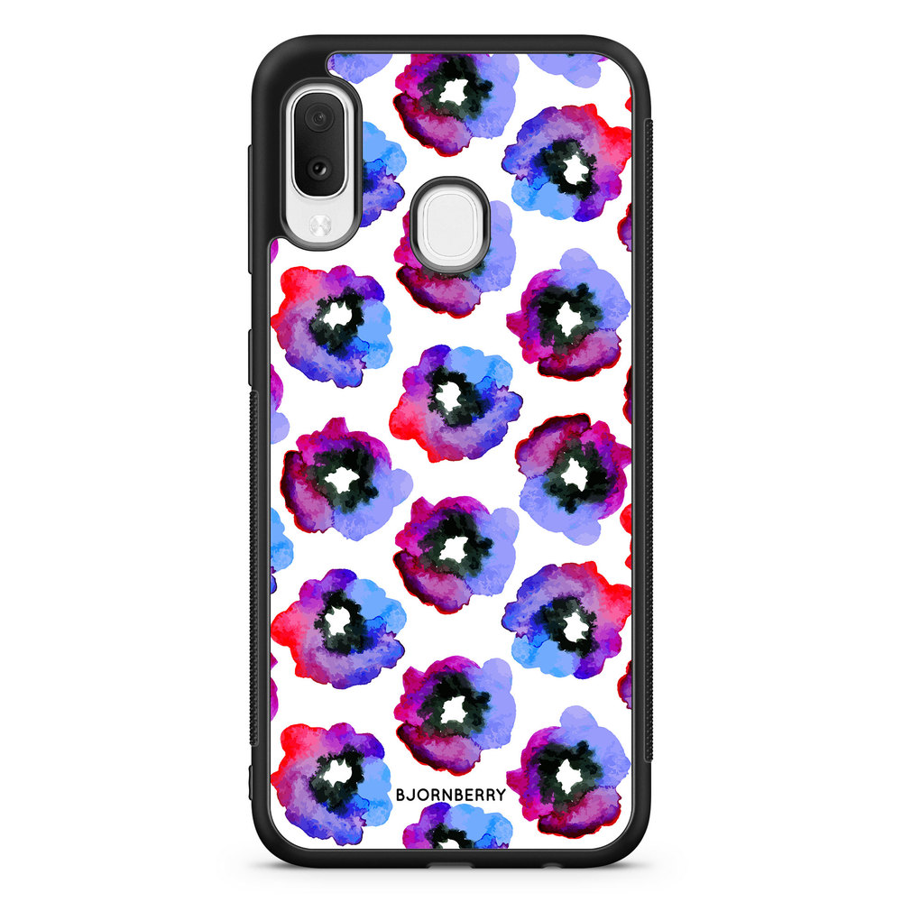 Samsung Galaxy A20e Case - Violet Flowers