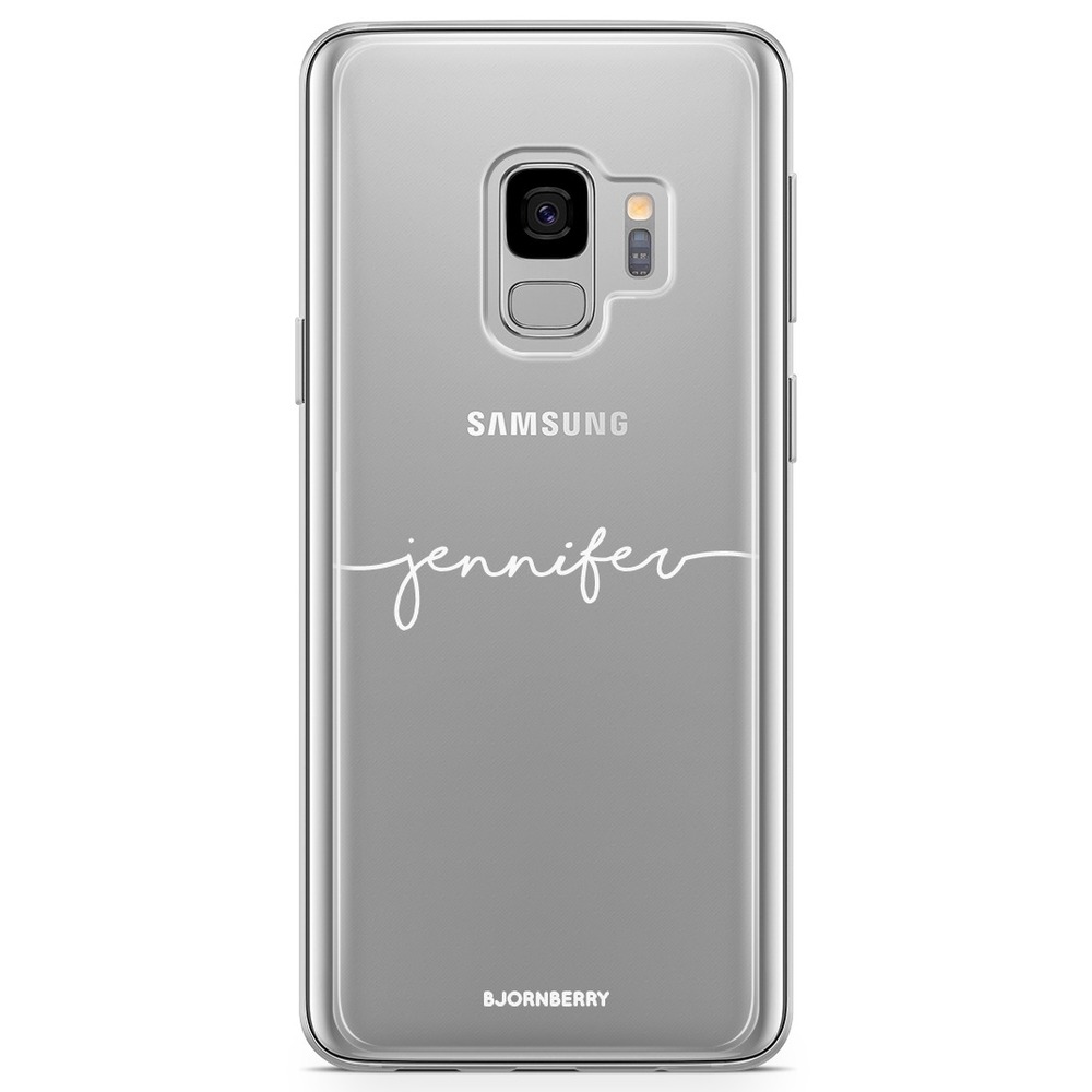 Samsung Galaxy S9 Case Fashion Custom - Name White