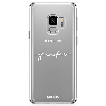 Samsung Galaxy S9 Case Fashion Custom - Name White