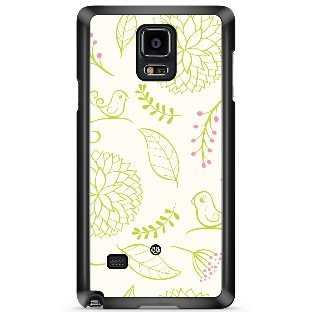 Samsung Galaxy Note 4 Case - Green Floral