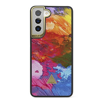 Naive Samsung Galaxy S21 Skal - Rainbow Ink