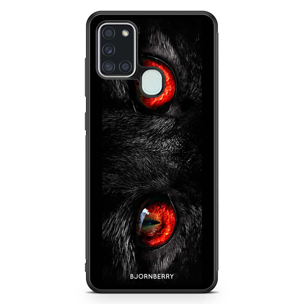 Samsung Galaxy A21s Case - Red Cat Eyes