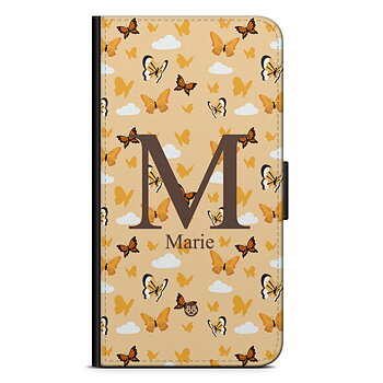 Samsung Galaxy S20 FE Custom Wallet Case - AWAKEN - Orange Butterfly