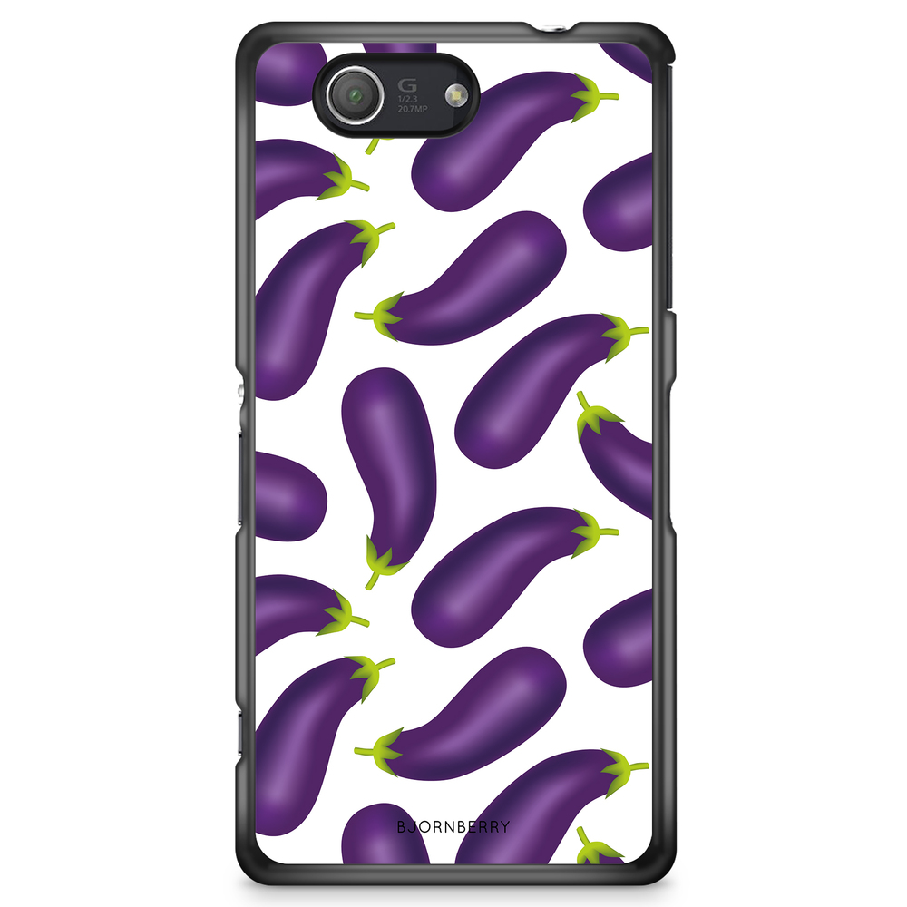 Sony Xperia Z3 Compact Case - Eggplant Pattern
