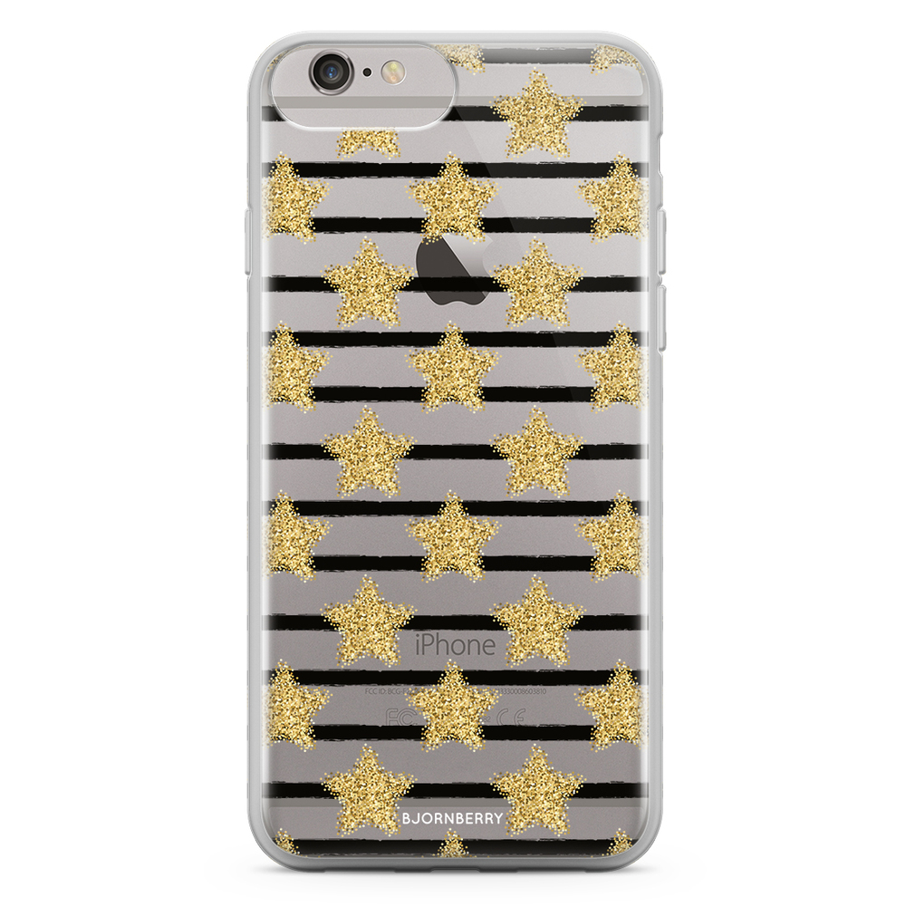 iPhone 6 Plus/6s Plus Fashion Skal - Guldstjärnor