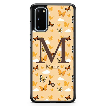 Samsung Galaxy S20 FE Custom Skal - AWAKEN - Orange Butterfly