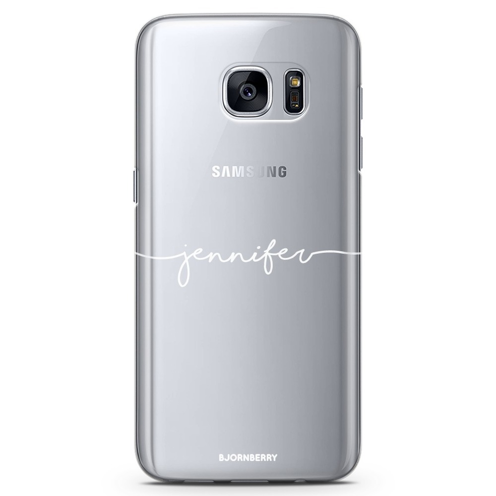 Samsung Galaxy S7 TPU Custom Case - Name White