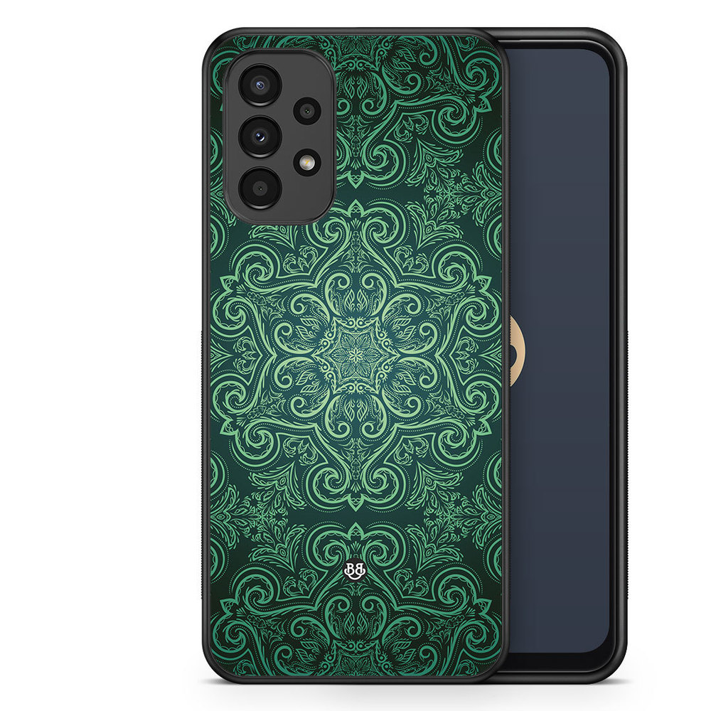 Samsung Galaxy A13 Case - Green Retro Pattern