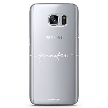 Samsung Galaxy S6 Edge TPU Custom Case - Name White