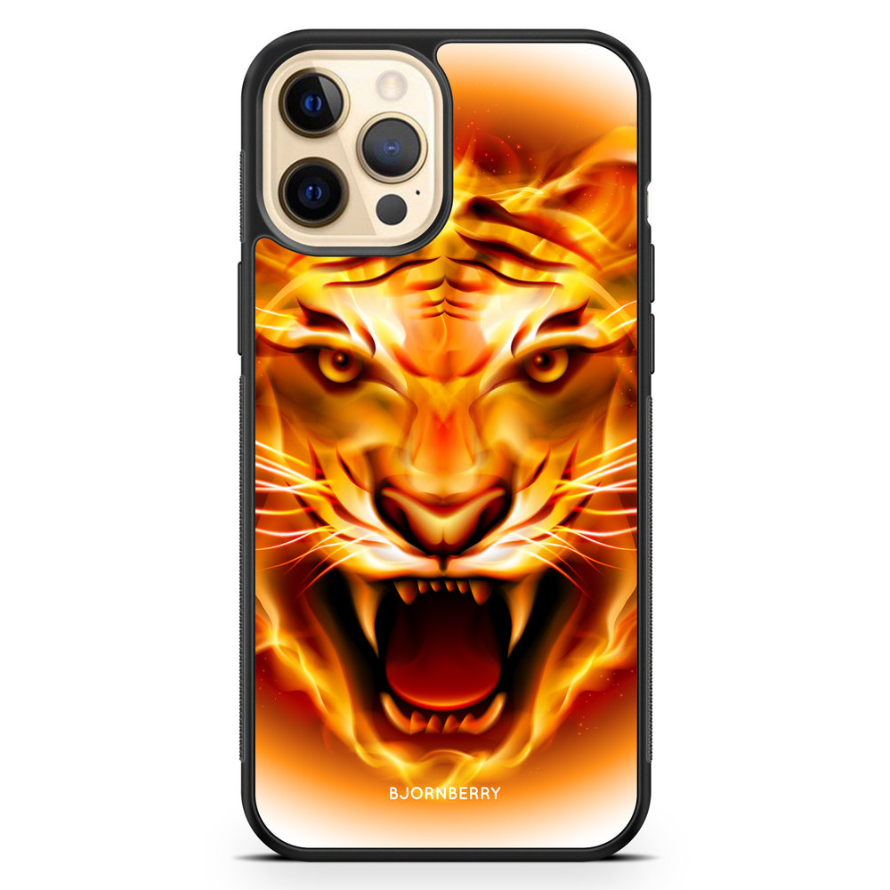 iPhone 12 Pro Max Case - Flames Tiger