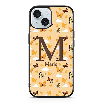 iPhone 15 Custom Case - AWAKEN - Orange Butterfly