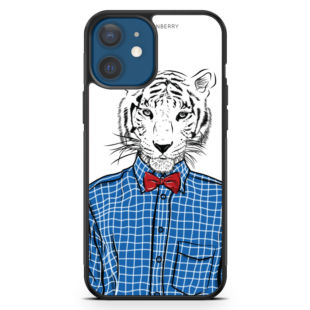 iPhone 12 Mini Case - Hipster Tiger