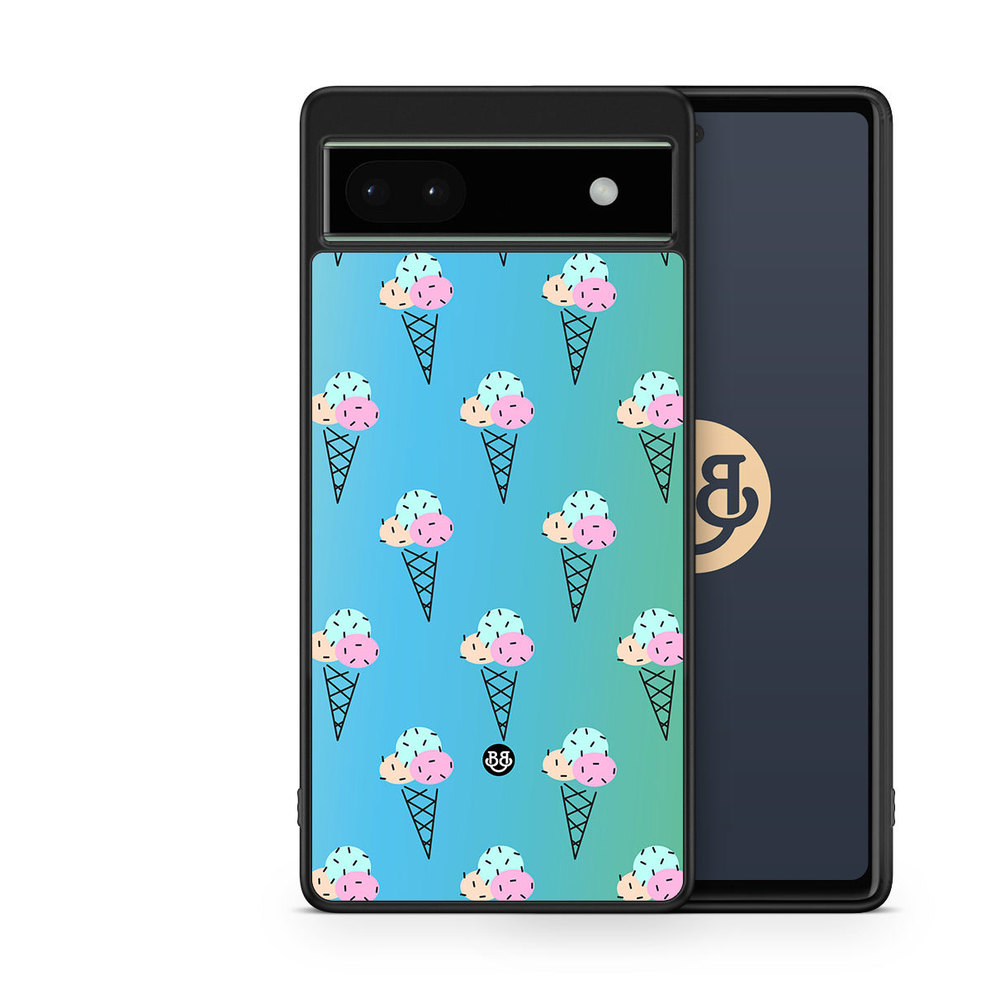 Google Pixel 6a Case - Ice Cream Pattern