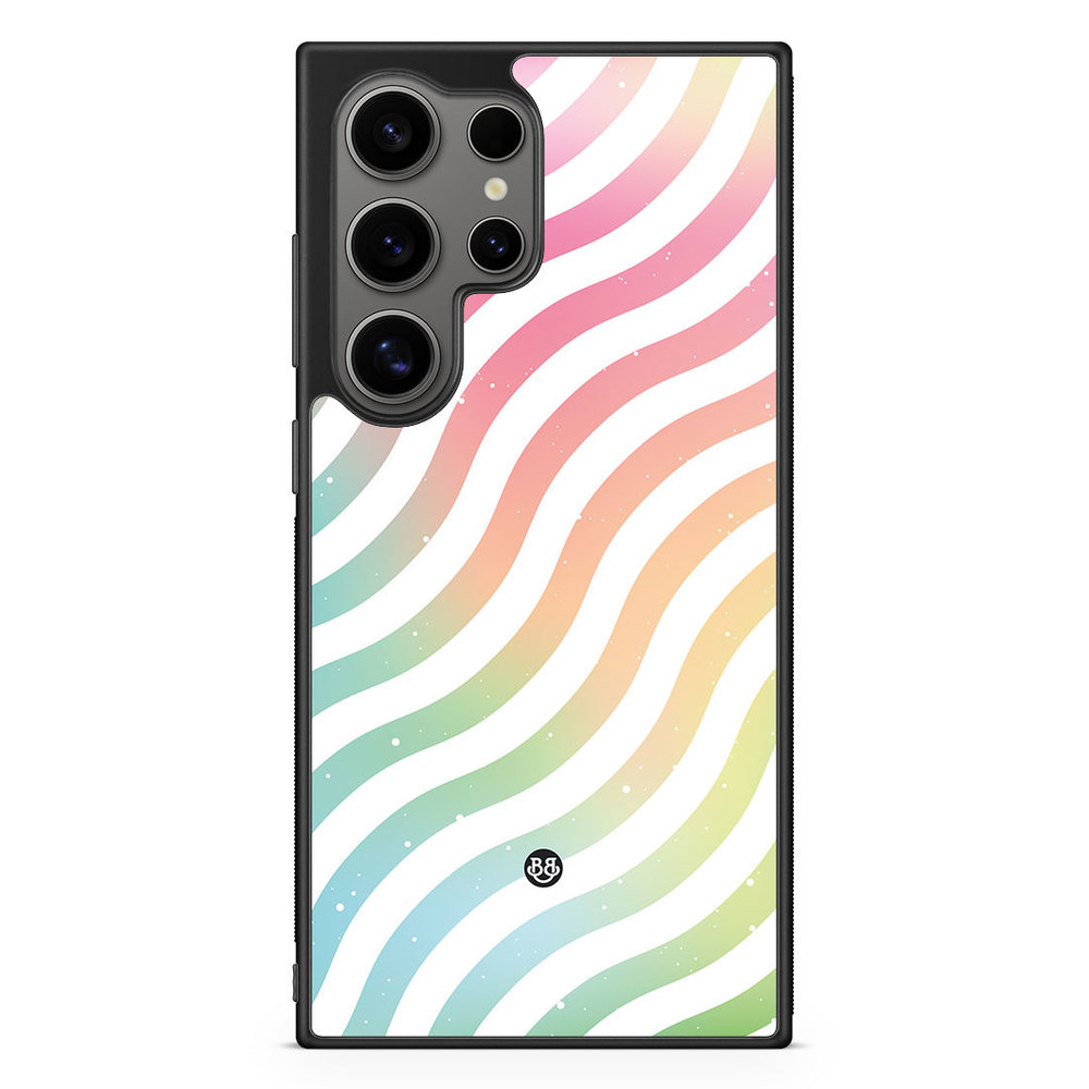 Samsung Galaxy S24 Ultra Case - Wavy Rainbow