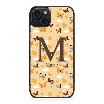 iPhone 15 Plus Custom Case - AWAKEN - Orange Butterfly