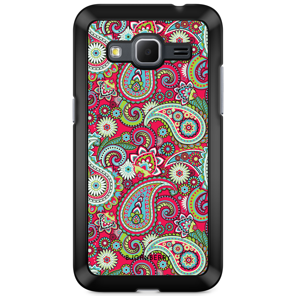 Samsung Galaxy Core Prime Case - Red Paisley