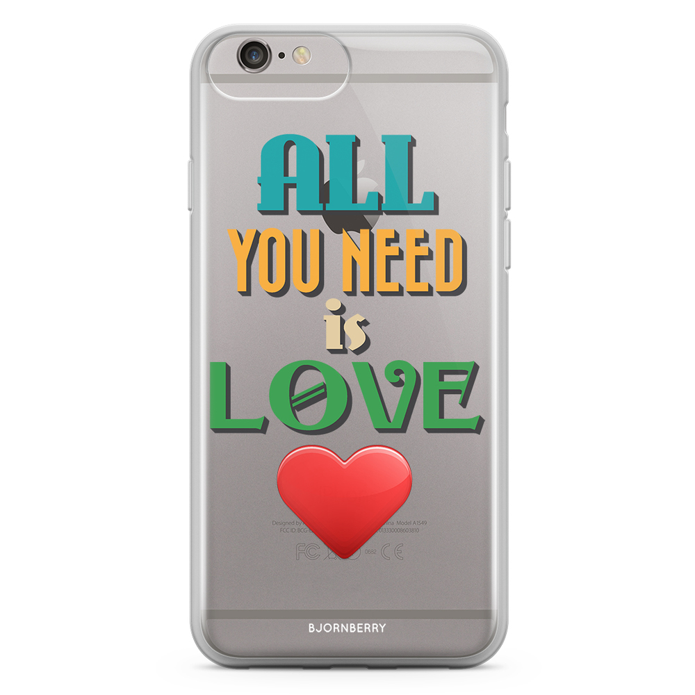 iPhone 6 Plus/6s Plus Fashion Case - All You Need Is Love