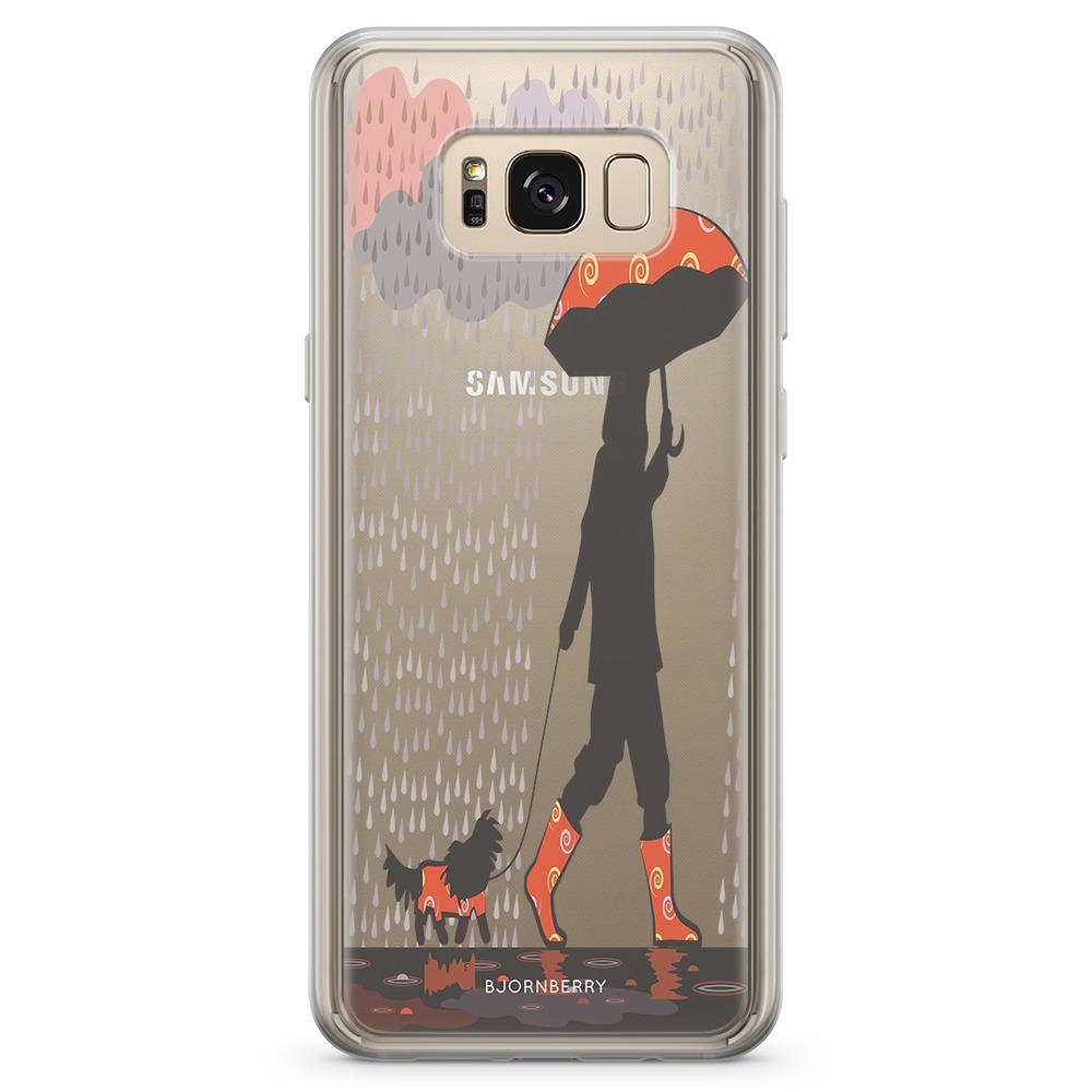 Samsung Galaxy S8 Plus Fashion Skal - Promenad I Regnet