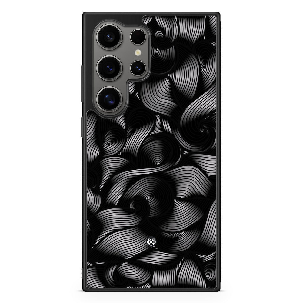 Samsung Galaxy S24 Ultra Case - Black Waves