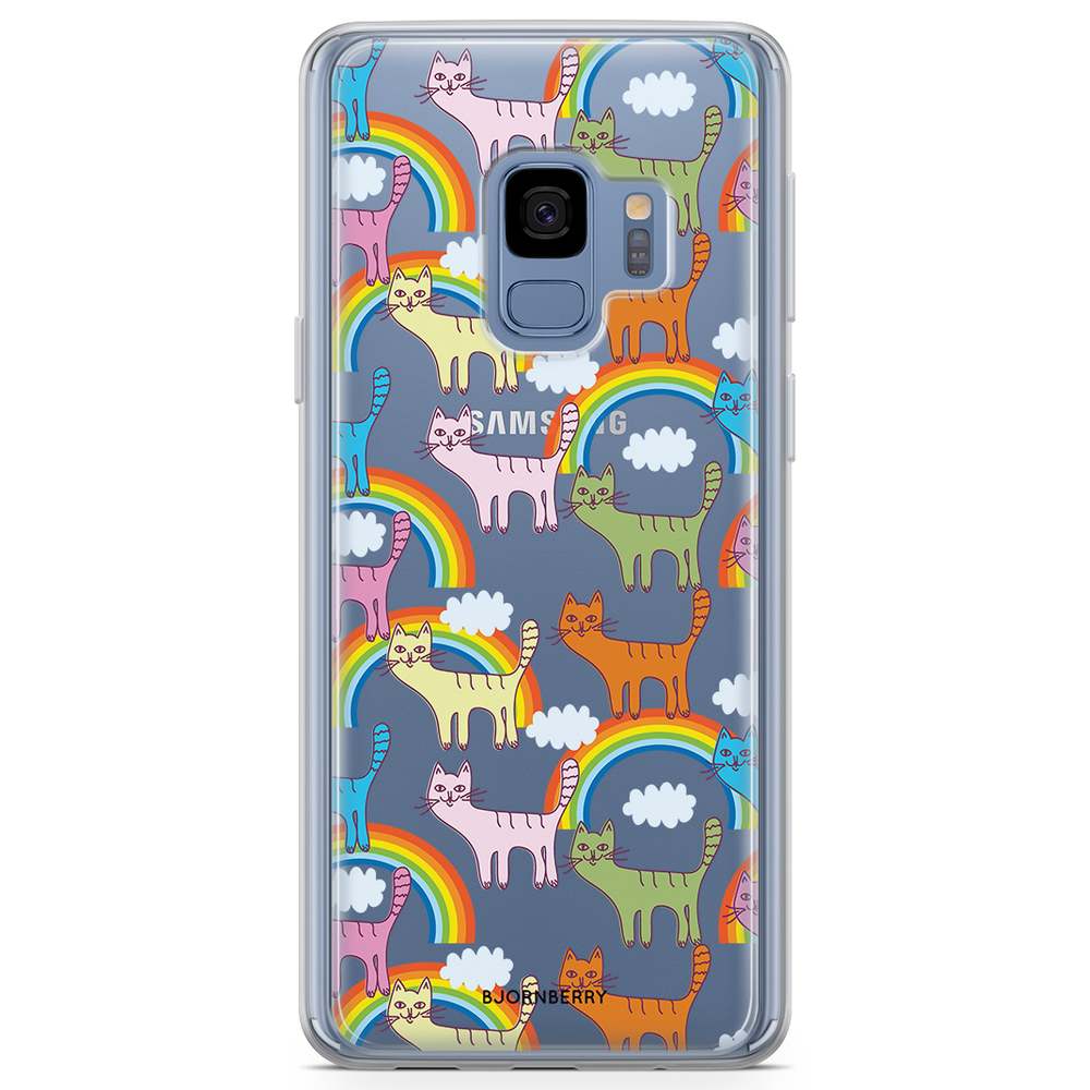 Samsung Galaxy S9 Fashion Case - Cats & Rainbows