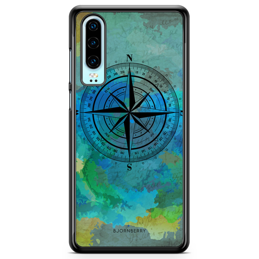 Huawei P30 Case - Compass Background