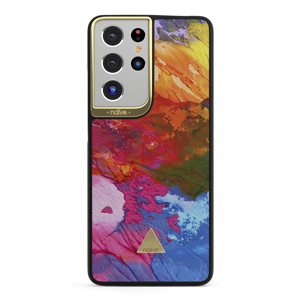 Naive Samsung Galaxy S21 Ultra Case - Rainbow Ink