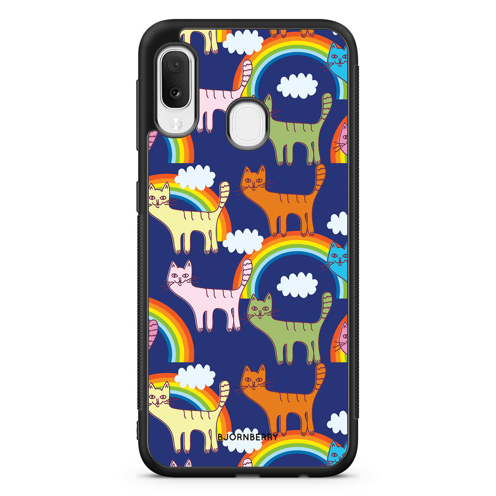 Samsung Galaxy A20e Case - Cats & Rainbows